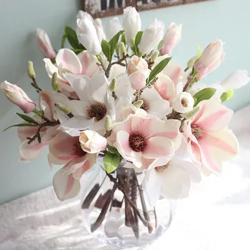  Artificiale Flori False Frunze de Magnolie Floral Buchet de Nunta Petrecere Acasă Decor acasă decorare diy coroana album