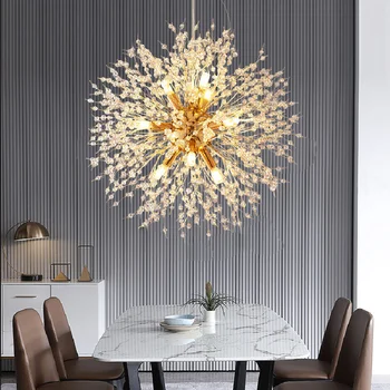  Firefly Lampă de Cristal Sala de Mese Nordic de iluminat sala de mese lampă de lumină moderne de lux Papadie Dormitor Candelabru