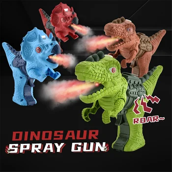  Dinozaur sunet foc de pistol de pulverizare Tyrannosaurus Rex, Triceratops sunet de lumină de vară în aer liber dezinfecția în condiții de siguranță arma de jucarie pentru copii portable
