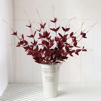  3 culoare frunză artificială iarba Clematis Plastic planta ramură 70cm înaltă plante Artificiale vaza acasă nunta decor de Crăciun