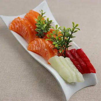  1 buc Alimente Artificiale Realist File de Somon Simulat Alimente Sushi Prop Sushi Model pentru Restaurant cu Decor