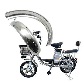  16 inch 16x2.5 E-Bike Biciclete Electrice Apărătoare De Noroi Aripa Din Oțel Inoxidabil Biciclete Pliabile De Aripi Fata-Spate, Apărătoarea De Noroi Piese De Biciclete