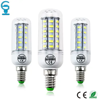  E14 Bec LED 220V 110V Lampa LED 5730 SMD LED-uri de Porumb Bec Lumina Candelabru de Iluminat Lumânare Cald Alb Rece Pentru Decor Acasă