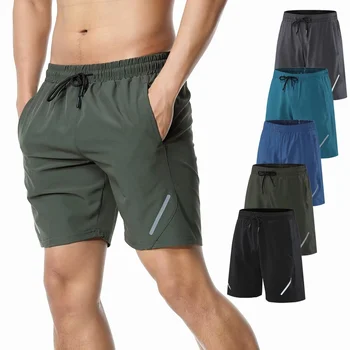  Noua Culoare Solidă Pantaloni Sport uscare Rapida Mens Rularea de Fitness, pantaloni Scurți de Vară Subțire Pantaloni Casual