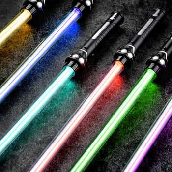  Noi RGB Sabia de Sabie cu Laser Jucarii Sabie de Lumina 7 Culori Schimbare Copii Soundfonts Force FX FOC Blaster Jucării Jedi Sabie cu Laser Cadouri