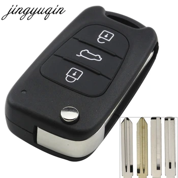  jingyuqin 20 buc/lot 3 Butoane Flip Key Remote Shell pentru Hyundai I30/IX35 Accent Pentru Kia K2 K5 Sportage Caz de Înlocuire