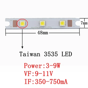  1buc 3W 9W COB 3535 benzi dreptunghi sursă de lumină LED chip on board 48x7mm COB bara de perete, lămpi de masă felinar lumini auto DIY
