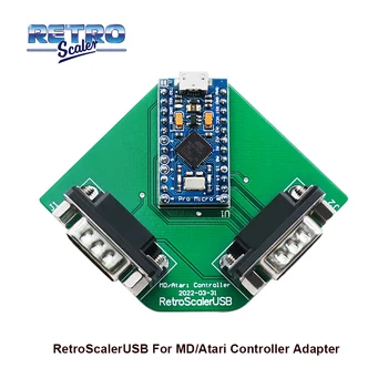  RetroScalerUSB Pentru SEGA Genesis / Mega Drive/ Atari Controler de Joc Convertor Adaptor Pentru MiSTerFPGA / Raspberry Pi 3 M B/PC