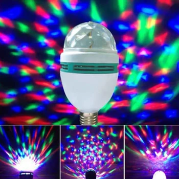  C5 Lampa LED E27 Mici Magic Ball Light Bule de Lumină Rotativă Culoare LED Crystal Magic Ball Light Ktv Smart Home Lumina Bubble