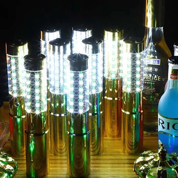  Rechargeble LED Strobe Baton Sampanie Sticla de Vin Intermitent Lumina Stick Pentru KTV Ziua Nunti Petrecere DIY Decoratiuni