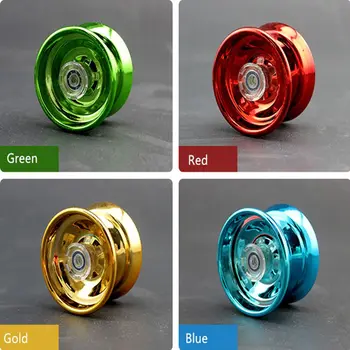  4 Culori Magic Yoyo Receptiv Mare viteză din Aliaj de Aluminiu Yo-Yo Strung CNC cu Filare Șir pentru Fete Baieti Copii Copii