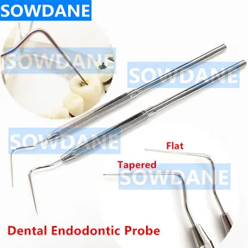  Noul Mâner Dentare Din Oțel Inoxidabil Endodontic Sonda Explorer Plat/Conică Instrument Instrument Îngrijire Orală Albirea Dintilor