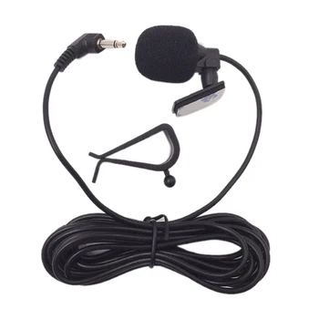  3m Profesioniști Car Audio Microfon de 3,5 mm Clip fișă Jack Mic Stereo Mini cu Fir Microfon Extern Pentru DVD Auto Radio