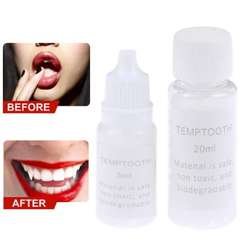  3 ml/20 ml Adeziv Proteza Dinte Temporar de Umplere Înlocuire Material Temp Înlocui lipsa Proteza DIY Dinți de Reparare Dentare