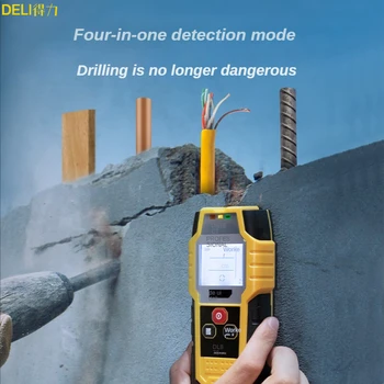  DELI Perete Scanner Digital Portabil Profesional Multifuncțional Perete Detector de Fire pe Cablu din PVC, Conducte de Apă Metalice Finder Scanner
