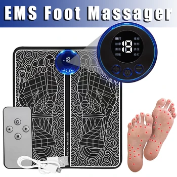  EMS Electric de Masaj pentru Picioare Pad Pliabil Portabil de Masaj Stimulator Muscular Ameliorarea Durerii, pentru a Îmbunătăți Circulația Sângelui Relaxați-vă Picioarele
