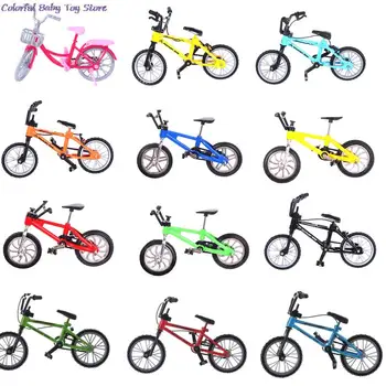  1 buc Mini Biciclete Model de Moda Frumoase Biciclete Detasabila Bicicleta pentru Papusi Accesorii de Colectare de Jucării pentru copii