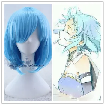  Tokyo Anime Puella Magi Madoka Magica femei Miki Sayaka peruca cosplay Miki Sayaka albastru peruca de păr costume