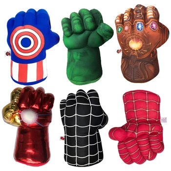  30cm Spiderman Jucarii de Plus Avengers Iron Man Hulk Thanos Mănuși de Pluș Moale Umplute Papusa Copii Cadouri pentru Băieți Copii Cosplay