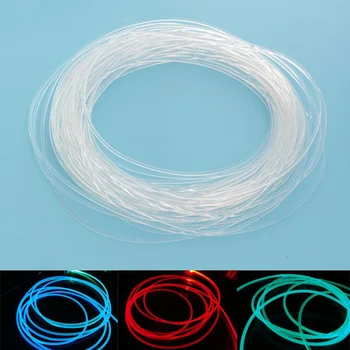  1.5 mm/ 2mm/ 3mm/ 4mm PMMA Plastic Cablu de Fibra Optica Partea Crească Cordonul Neon Led EL Șir de Sârmă Led Benzi Flexibile Lumina Coarda Tub