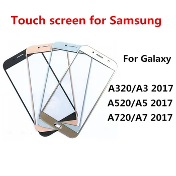  A320 A520 A720 Exterior Ecran Pentru Samsung Galaxy A3 A5 A7 2017 Fata Panou Tactil LCD Display Capac de Sticlă de Reparare a Înlocui Piese
