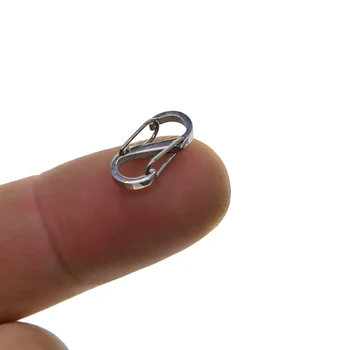  2 buc Coreea de mini mai mic Solide din oțel inoxidabil 304 de primăvară Clip anticipate Lanț Cârlig duel end DIY colier de lanț brățară