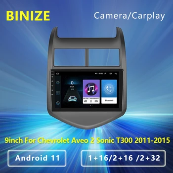  2 Din Android 11 CarPlay Pentru Chevrolet Aveo 2 Sonic T300 2011-2015 Masina Radio Player Multimedia, Navigare GPS, Autoradio Stereo