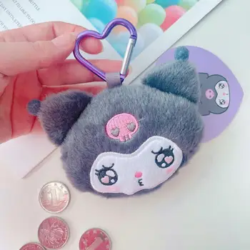  Anime Kawaii Sanrioed Kt De Cat Kuromi Cinnamoroll Drăguț De Pluș Jucărie Mini Poseta De Monede Moi Umplute Pandantiv Papusa De Plus Breloc Cadouri