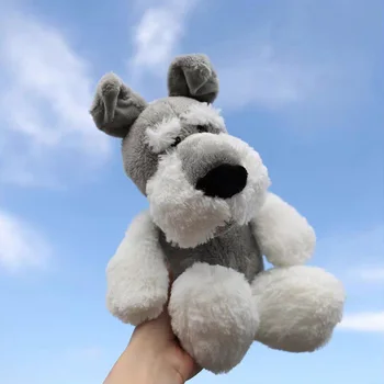  50cm Schnauzer Câine Jucărie de Pluș Moale Animal de Pluș drăguț Jucării pentru Copii Fete Cadou de Ziua de nastere