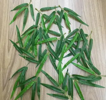  100buc Mătase Verde, Frunze de Bambus, Frunze De Petrecere de Nunta Holiday Hotel Arcada Arcului Ușă Decor