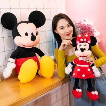  Disney Umplute Mickey&minnie Mouse-ul Jucărie de Pluș Moale, Goofy, Pluto, Donald Duck Mickey Minnie Păpuși Ziua de nastere Cadouri de Nunta Pentru Copii