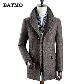 BATMO 2022 new sosire de iarnă de înaltă calitate, 60% lana thicked trench barbati,barbati gri de lână jachete ,plus-size M-3XL,0833