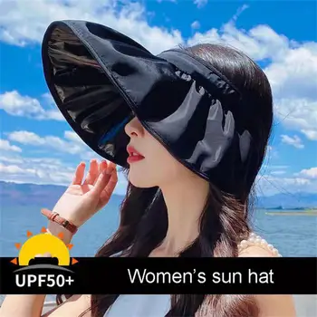  2022 Protectie UV Palarie de Soare Pliabila Palarie de Soare Moda de protecție Solară Plajă, Pălării Pentru Femei pe Plajă în aer liber de Călătorie Drumeții Pălării Viziere Capac