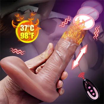  Penetrare Penis artificial Portabil Vibrator Butt Plug Anal Vibrator de Prostata Masaj de Încălzire Vibrator Pentru Clitoris Jucarii Sexuale pentru Femei 18+