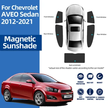  Pentru Chevrolet SONIC AVEO Sedan T300 2011-2020 Magnetice Auto Parasolar Parbriz Cadru Cortina Fereastra pe Partea din Spate parasolar