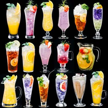  Creative Coctail Pahar de Cocktail pahar de Suc de Sticlă accesoriile de bar Cupa de Vară Nisip Cupa de inghetata Drinkware Bere Milk-shake de Fructe Ceai de Sticlă