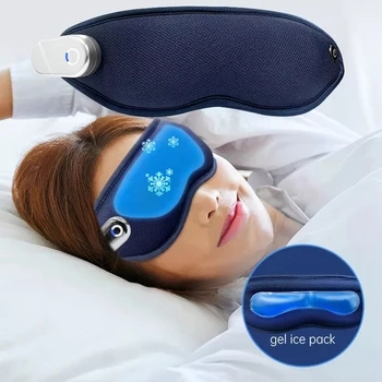  Wireless Smart 3D Masaj Ochi cu Răcire și Căldură Masca de Ochi Ochi Vibrații Dispozitiv de Ingrijire a Îmbunătăți Somn Relief Ochi Migrena Masaj