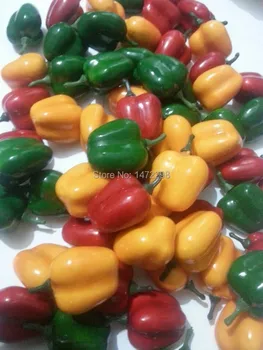  WinAqum Colorate Fals ardei Iute Artificiale Fructe Faux Fierbinte Peper Alimente Bucătărie Casă de Partid Decor 50 buc