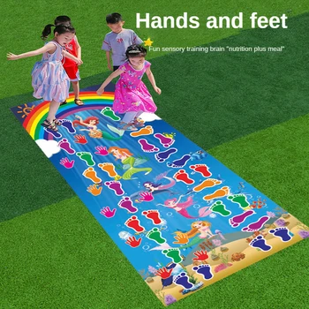  Pentru Mâini Și Picioare, Joc De Copii Jumping Covor Saltea Copii Sari Cu Zăbrele Pad Familie, Grădiniță, Piscină Interioară Echipa Jucării