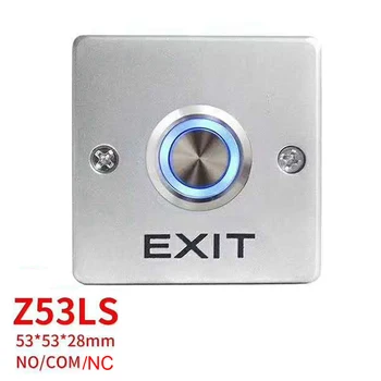  NO/NC/COM Aliaj de Zinc LED Backlight Ușa de Ieșire Comutatorul de Eliberare Buton POARTA de Ieșire Comutator Pentru Sistemul de Control Acces