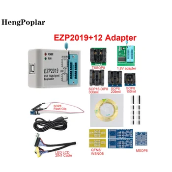  EZP2019 de Mare viteză USB SPI Programator EZP 2019 Support24 25 93 EEPROM 25 BIOS Flash Cip set complet cu 12 Adaptoare