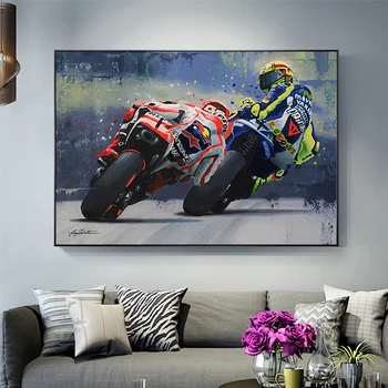  Marc Max Classic Motorsport Race Poster Canvas Wall Art decor decor de perete de arta de perete de arta de perete decor