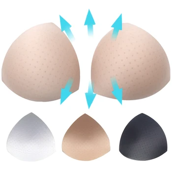  2 buc 1Pair Respirabil Burete, sutiene Push-Up Breast Enhancer Scos Sutienul Umplutură Insertii Cupe pentru costume de Baie Bikini Umplutură