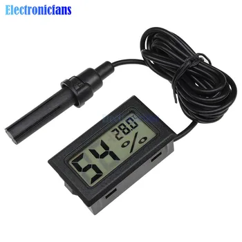  Mini Sonda LCD Digital Termometru Higrometru de Temperatură și Umiditate Interioară Metru Digital Display -50 ~ 70 de Grade Celsius
