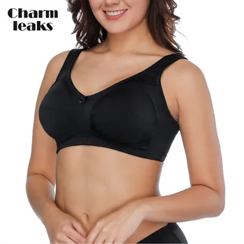  Charmleaks Femei Necăptușit de zi cu Zi Ușor Căptușit Sutien T Shirt Bra Acoperire Completă Simplu Push-up Lenjerie