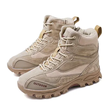  Cizme MenTactical Militare de Luptă din Piele Armatei americane de Vânătoare de Trekking Camping Alpinism Pantofi de Lucru Bot mens pantofi