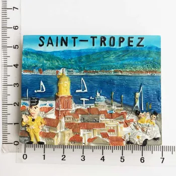 Franța, Provence-COte d ' Azur Vale Saint Tropez trei-dimensional peisaje turistice de suveniruri frigider autocolante