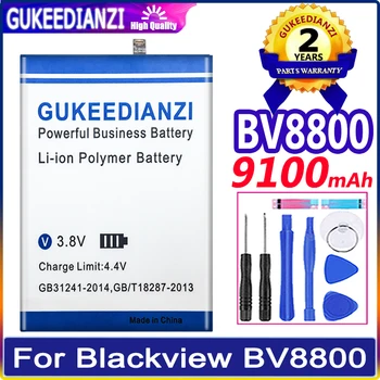  GUKEEDIANZI Înlocuirea Bateriei 9100mAh Li456182PHTT-B BV8800 Pentru Blackview BV 8800 Baterie Telefon Mobil + Instrumente Gratuite