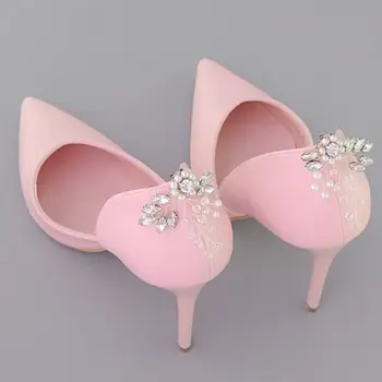 E8FA Pantofi Clip Stras Pearl DIY Pantofi Femei Lady Elegante cu Toc Sandale Ornamente Decor, Îmbrăcăminte, Bijuterii Farmecul Margele