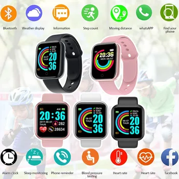  Smart Watch Sport Bluetooth Digital Bratara Activitate Rulează Tracker Smartwatch Copii Barbati Femei Conectat Ceas Copilului